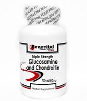Triple Strength Glucosamine and Chondroitin 750mg/600mg 200 Capsules ~ Renevitol