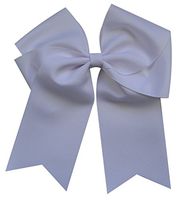 Funny Girl Designs Extra Large Classic Uniform Cheer Bow - Choose Your Color! (White)