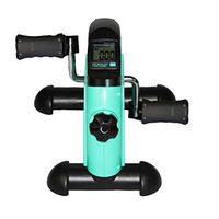Wuzhengzhijia Mini Medical Exercise Bike, Stepper-LCD Calorie Counter Adjustable Resistance Non-Slip Mat-Suitable for Arm Leg Exercises Under The Table