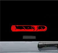 JS Artworks Cigar Silhouette Vinyl Decal Sticker (RED)