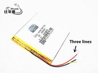 BIHUADE 3 line 3.7V 409092 4000MAH Lithium Polymer Li-Po Rechargeable Battery for DIY Mp3 MP4 MP5 GPS
