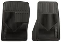 Husky Liners 51071 Semi-Custom Fit Heavy Duty Rubber Front Floor Mat - Pack of 2, Black by Husky Liners