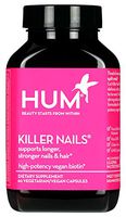 HUM Killer Nails - High Potency Vegan Biotin 5000mcg for Hair & Nails (60 Vegetarian Capsules)