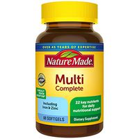 Nature Made Multivitamin Complete Softgels with Vitamin D3 and Iron, 60 Count (Packaging May Vary)