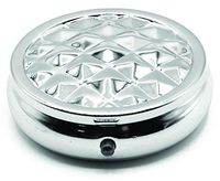 Silver Textured - Pocket Purse Portable Travel Pill Box & Medicine Organizer (3 Compartments)
