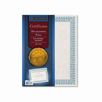 Southworth : Foil-Enhanced Certificates, 8-1/2 x 11, Green Border, 25 per Pack -:- Sold as 2 Packs of - 25 - / - Total of 50 Each