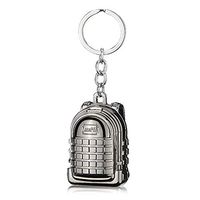 LINGAN USB Lighter Coil Pendant Cigarette Lighter Keyring Portable Mini Lighter Rechargeable Flameless Windproof Backpack Keychain Lighter Metal for Men Women (Black)