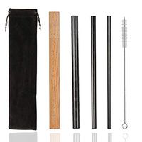 3 Pcs Reusable Stainless Steel Metal Boba Straws With Case, Portable Drinking Straws, Eco-Friendly Travel Drinking Smoothies Straw With 0.43"/0.29"/ 0.21" Diameters