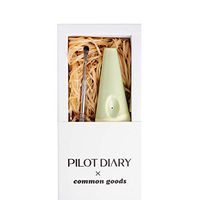 Pilot Diary X Common Goods Tobacco Pipe Original Designer Handmade Smoking Pipe with Cleaning Tool 3.2" Aqua&Wheat