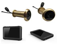 5.8G Wireless Door Peephole Camera with DVR 100m Range 90 Degree VOA 5-inch Screen Motion Detect Recording XR-TE850H