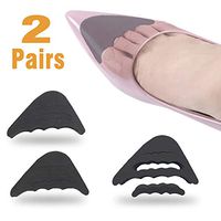 TIFF 2 Pairs Toe Filler Foot Brace Pads Adjustable Big Shoe Filler Unisex Shoe Toe Plugs for Men&Women, Fits Pumps, Flats,Boots,Sneakers etc