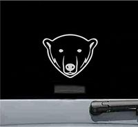 Polar Bear Face Vinyl Decal Sticker (SILVER)