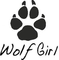 ELKS Unique Design Wolf Girl CAR Decal Sticker, White, 6 Inch, Die Cut Vinyl Decal, for Windows, Cars, Trucks, Toolbox, Laptops, MacBook-virtually Any Hard Smooth Surface