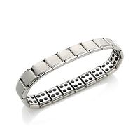 Men Titanium 80 Power High Purity Germanium Stones Magnetic Therapy Bracelet