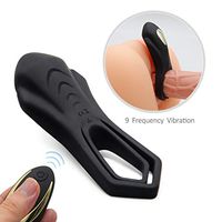Remote Control Male Cǒckríng Longer Lasting Shake Rooster,Silicone Happy Toys Shock 9 Speeds USB Rechargeable