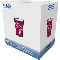 Solo Cup OF16BI0041 Bistro Design Hot Drink Cups, Paper, 16oz, Maroon, 300/Carton