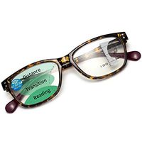 LianSan Womens Progressive Multifocal Blue Light Blocking Reading Glasses Computer Readers with Spring Hinge for Women Tortoise/Purple 1.50
