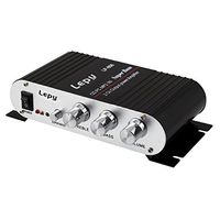 Lepy 808 Mini Power HiFi Stereo Car Motor Bike Amplifier with Subwoofer Adjustment Color Black