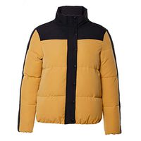 HNTDG Women Lightweight Quilt Warm Zip Puffer Jacket Parka Coat Long Sleeve Coat Jacket Outwear Tops Yellow