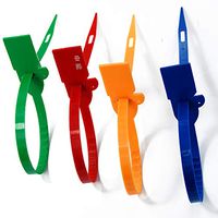 YAFENG Security Seal Tags Numbered Pull Ties Secure Anti-Tamper Seals With Teeth SL-07F Total Length 320MM（Pack of 100）