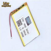 BIHUADE 3.7V 5060100 5000mAh Jst Ph1.0 Connector Plug Lithium Polymer Li-Po Battery Lithium Ion Polymer Rechargeable Battery for MP4 GPS MP3 Bluetooth Stereo DIY Gift (5060100)