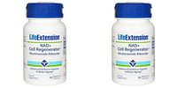 Life Extension NAD+ Cell Regenerator Nicotinamide Riboside Supplement with NIAGEN | Supports Metabolism & Energy Levels | Promotes Healthy Cognitive Function | 250mg 30 Capsules (2 Pack)
