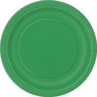 Green Paper Cake Plates, 8ct