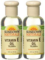 Sundown Naturals Vitamin E Oil 70,000 IU - 2.5 oz, Pack of 2