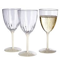 Silver Spoons 1940 Cream Cups Disposable Stemware, Wine