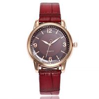 Swyss Ladies Fashion Casual Watch New Leather Strap Analog Quartz WristWatches Chic Popular Exquisite Accessories (D)