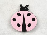 20pcs Big Upset Blanket Beetle Appliques 70mm 4 Color - U Pick (Pink)