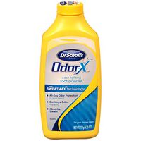 Dr. Scholl's OdorX All Day Deod Powder. 6.25 Ounces, (Pack of 2)