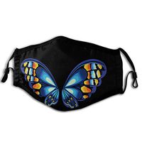 JYFKA Mouth Mask, Ear Loop Face Mask with Replaceable Filter Halloween Butterfly Wings Anti Dust Warm Fashion Mask Adjustable Ear Loops