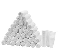 FlexTrek Premium 36-Pack 4 Inch Conforming Stretch Gauze Bandage Rolls - Latex Free - 4" x 4.1 Yards Stretched.