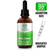Garden Organics - Black Cohosh Alcohol Extract, Responsibly farmed Organic Black Cohosh (Cimicifuga racemosa) Dried Root (4 Fl Oz)