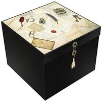 EZ Gift Box 10" Lodi Antique Pops Up in Seconds No Wrapping No Glue Greeting Card Envelope and Tissue Paper Included - Large 10x10x8 - by EndlessArtUS