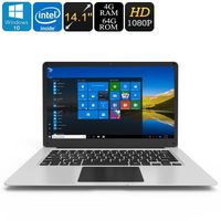 Jumper EZbook 3 Windows 10 Laptop - Apollo Lake CPU, 14.1-Inch Full-HD Display, HDMI Out, 10000mAh, 4GB DDR3L RAM, 64GB Storage