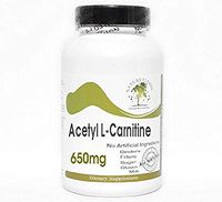 Acetyl L-Carnitine 650mg ~ 90 Capsules - No Additives ~ Naturetition Supplements