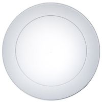 Party Essentials Hard Plastic Round Dinner Plate, 10-1/4" Diameter, Clear (Case of 240)