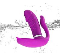 REAOP Wearable Vibratiing &Stimulating Powerful Vibration Silicone Six Things for Adult Women&Men Vibrate Things for Women Six Toys for Women Bullet 9 Speed Heating Function