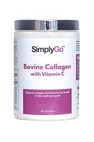 SimplyGo Bovine Collagen | 40 Servings | 200g | High Strength Collagen Powder Supplement for Men or Women| Designed for Skin, Joints & Teeth | Simply Add Powder to Drinks