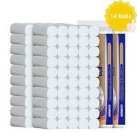 Toilet Paper 4-Ply 14Rolls Skin-Friendly Household Towel Tissue for Daily Use Nature Wood Pulp Smooth Soft and Comfortable