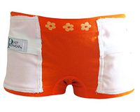 Pocket Innerwear Insulin Pump Pocket Underwear for Girl's, Designed for Diabetics (Small, Orange)