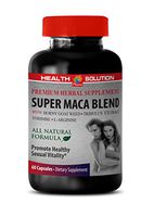 Men Sex Enhancer Supplement - Super MACA Blend - Promote Healthy Sexual Vitality - maca with Horny Goat Weed - 1 Bottle 60 Capsules