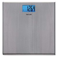 Taylor Precision Products Taylor Digital 440 Pound Capacity Extra Thin Stainless Steel Bathroom Scale, Silver