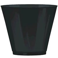 Big Party Pack Jet Black Plastic Cups | 9 oz. | Party Supply | 648 ct.