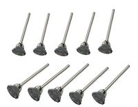YXQ 10Pcs 442 1/2 Cup-Shaped Carbon Steel Wire Polishing Brush for Drill 1/8 inch Shank Rotary Tool