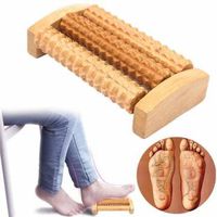 Wooden Roller Body Feet Back Massager Healthy Care Eliminate Pain Massage Acupoint by Youngstore