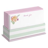 Sweet Mint Floral Flat Notes