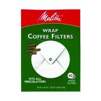 Melitta USA Inc 627402 White Wrap Coffee Filter 40 Filters